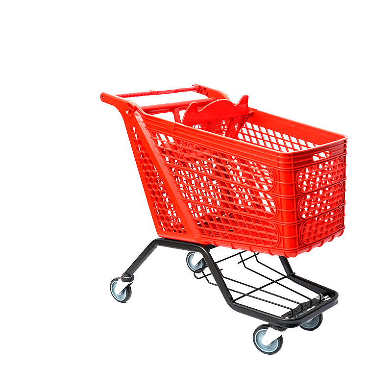 XC-PST-3. عربة تسوق بلاستيكية + تسوق سوبر ماركت سهل الاستخدام ، تسوق مواصفات ثابتة ملونة مخصصة من البلاستيك