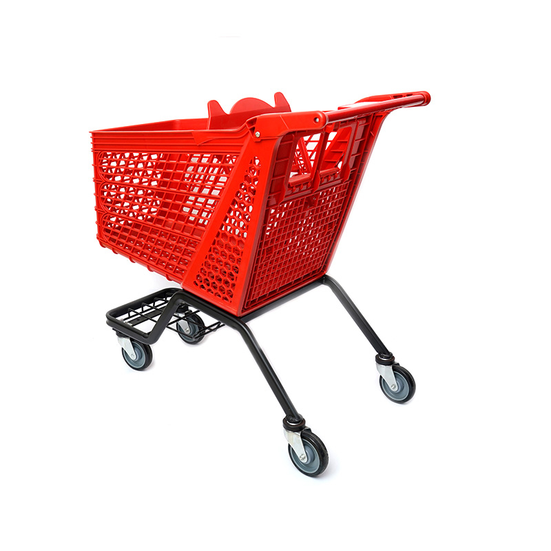 XC-PST-3. عربة تسوق بلاستيكية + تسوق سوبر ماركت سهل الاستخدام ، تسوق مواصفات ثابتة ملونة مخصصة من البلاستيك